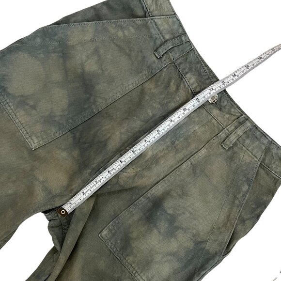 GRLFRND Womens Lucie Slouchy Wide Leg Jeans Eucalyptus Green 26 Adjustable Waist - Picture 9 of 12